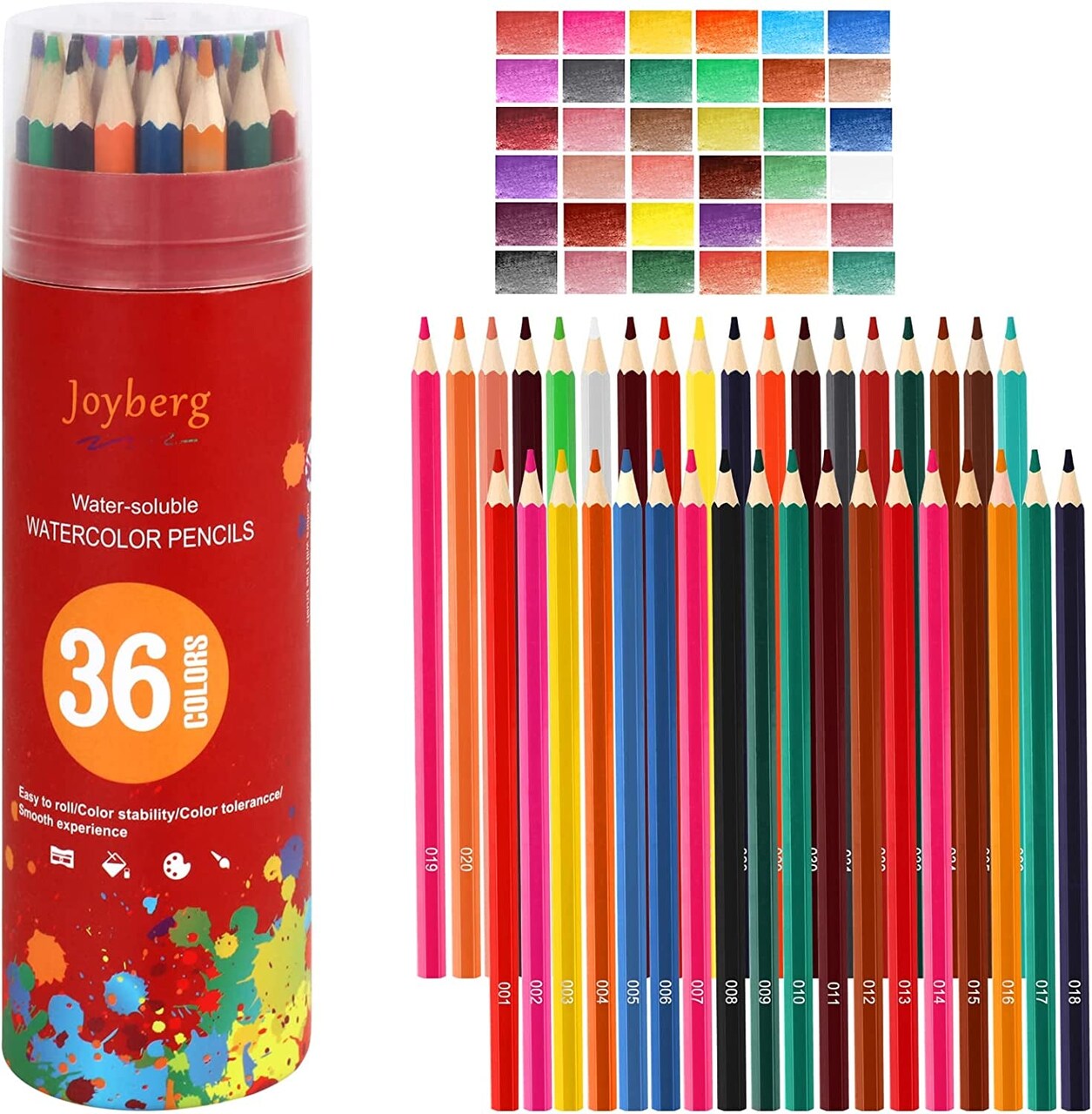 36-Color Watercolor Pencils, Water Color Pencils Set, Artist Drawing Pencils,  Colored Pencils for Adult Coloring, Sketch Drawing Pencil Art Supplies, Coloring  Pencil Set for Painting,Teens, Child